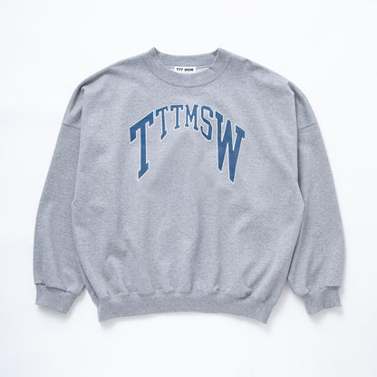 College logo crew neck sweat #GRAY [TTT-2024SS-CT05]