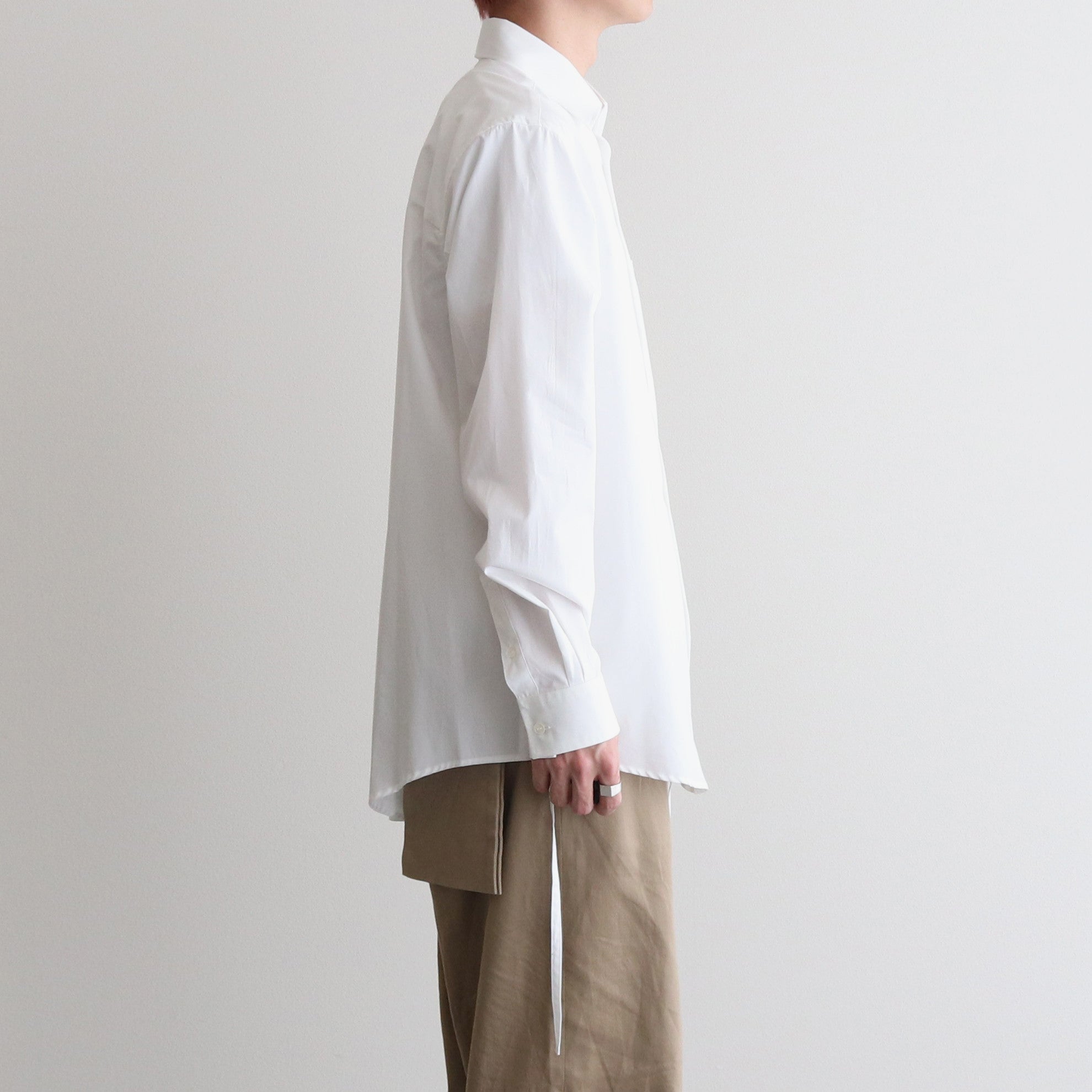 THE KIMONO BREASTED SHIRT #WHITE [S23SS01SH-C]