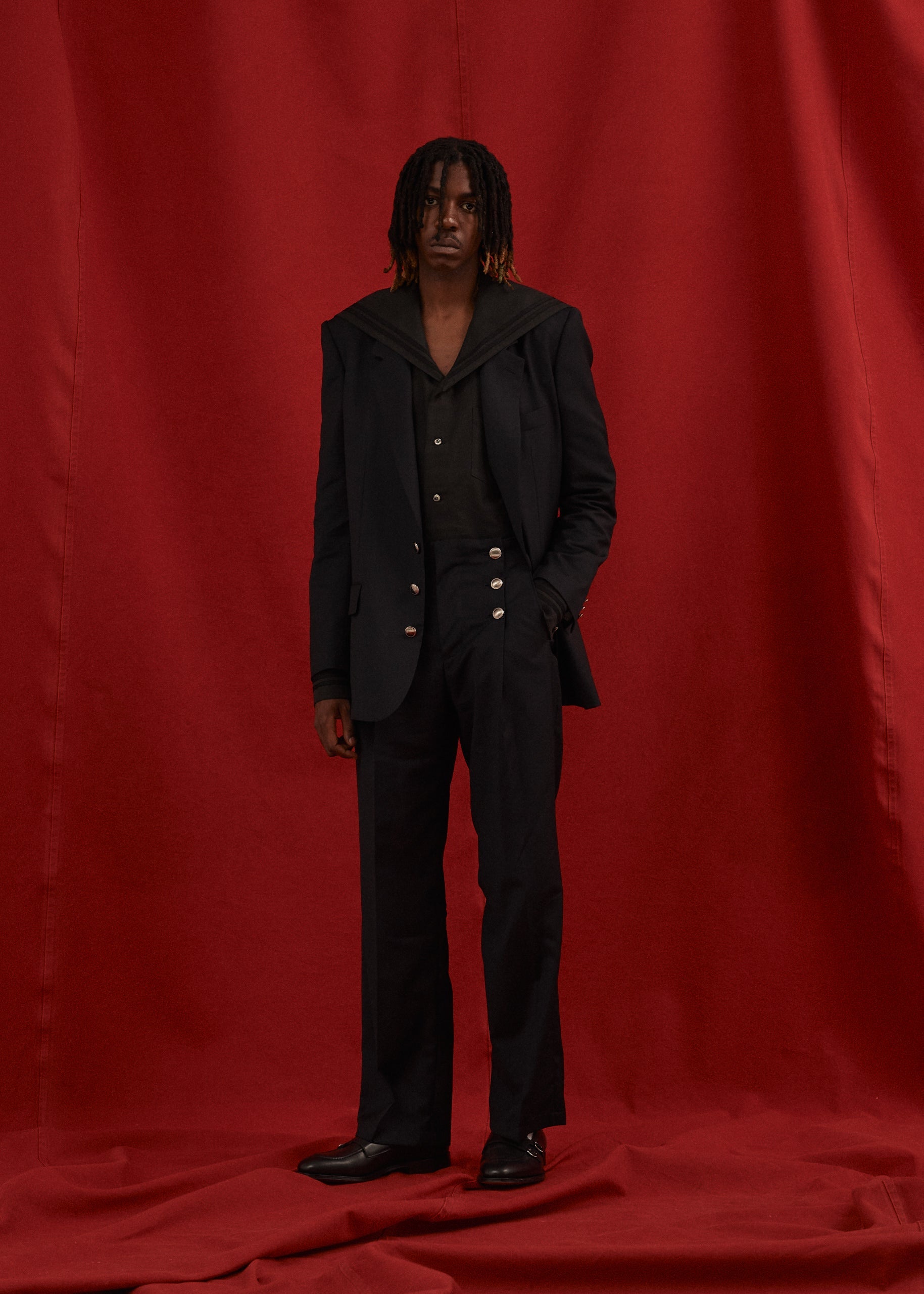 LOW 3B BLAZER #NAVY [LB231-JK05]