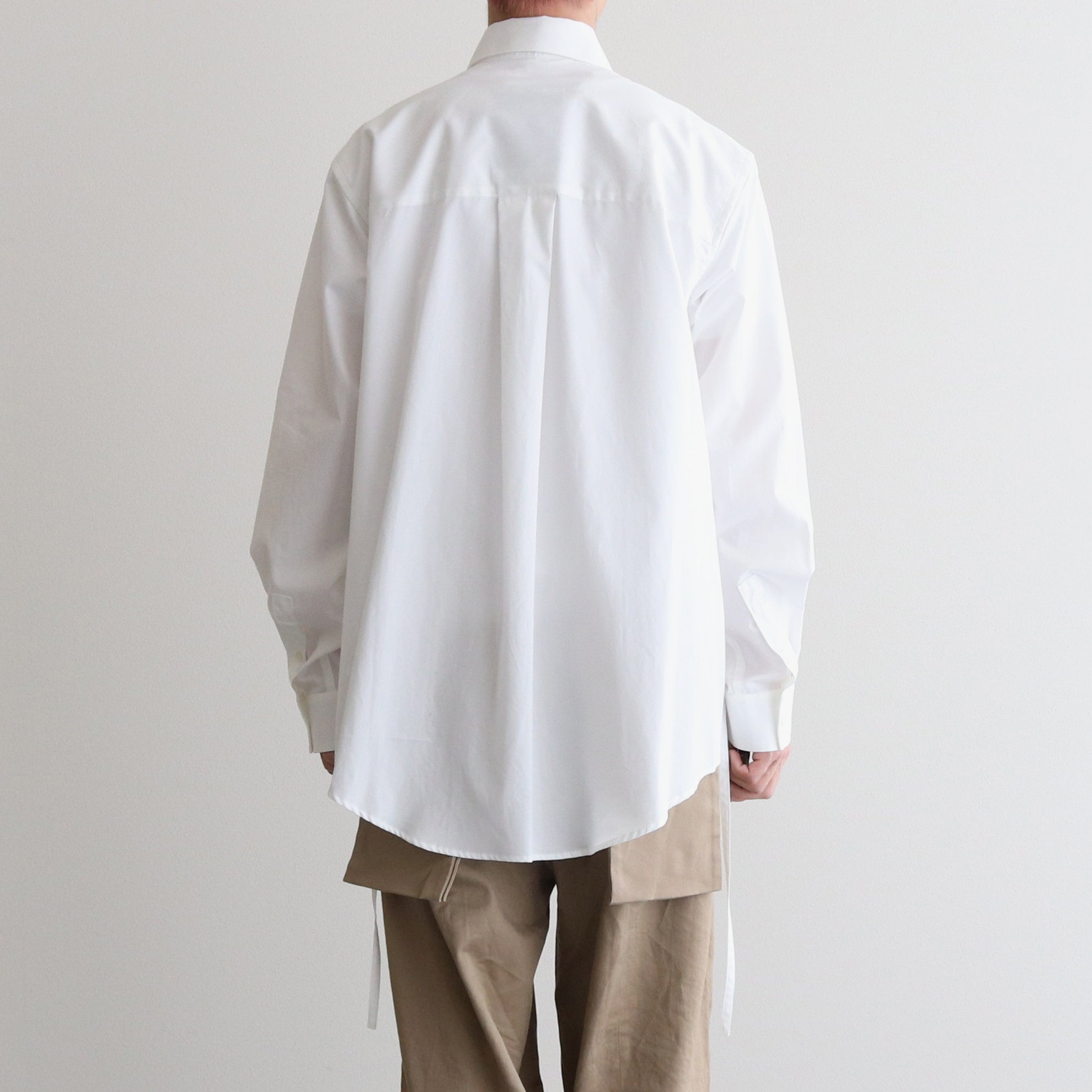 THE KIMONO BREASTED SHIRT #WHITE [S23SS01SH-C]