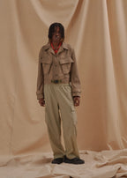 MILITARY BLOUSON #GREEN [LB231-BL01]