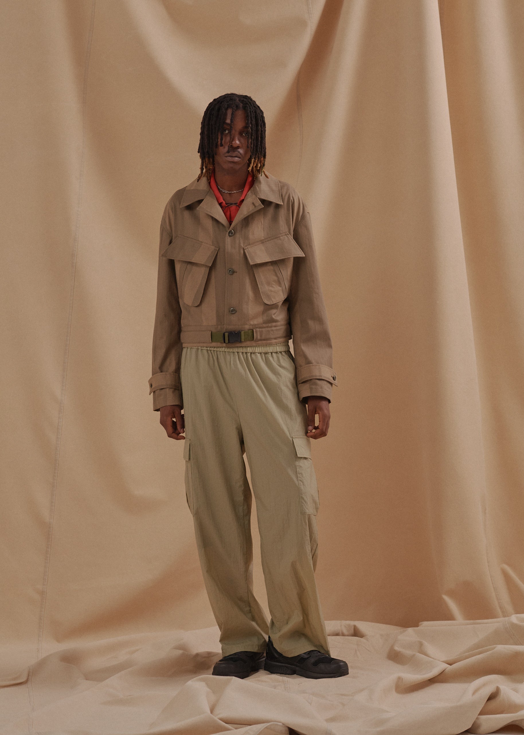 MILITARY BLOUSON #GREEN [LB231-BL01]