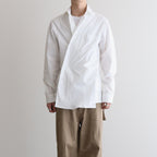 THE KIMONO BREASTED SHIRT #WHITE [S23SS01SH-C]