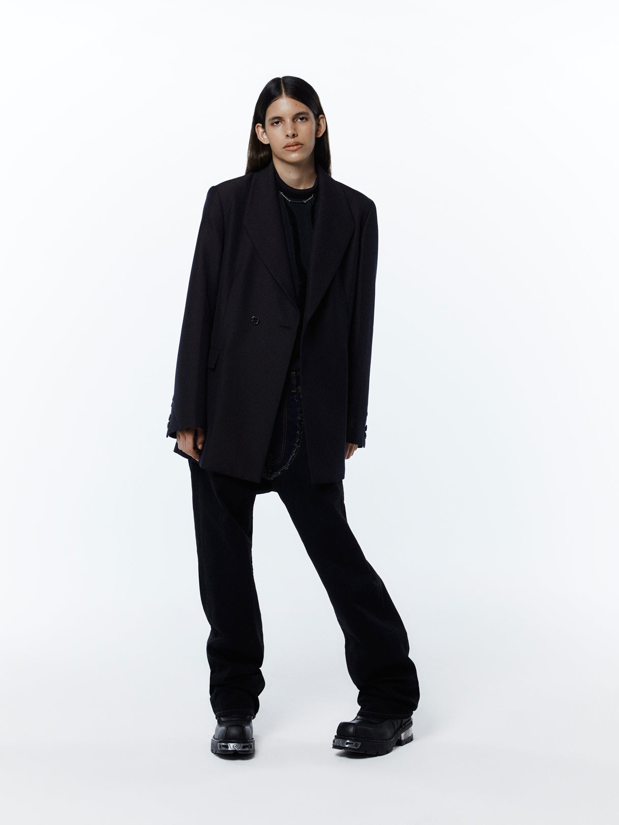 HERBIE WIDE JEANS #BLACK [SHSS23017]