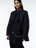 HERBIE WIDE JEANS #BLACK [SHSS23017]