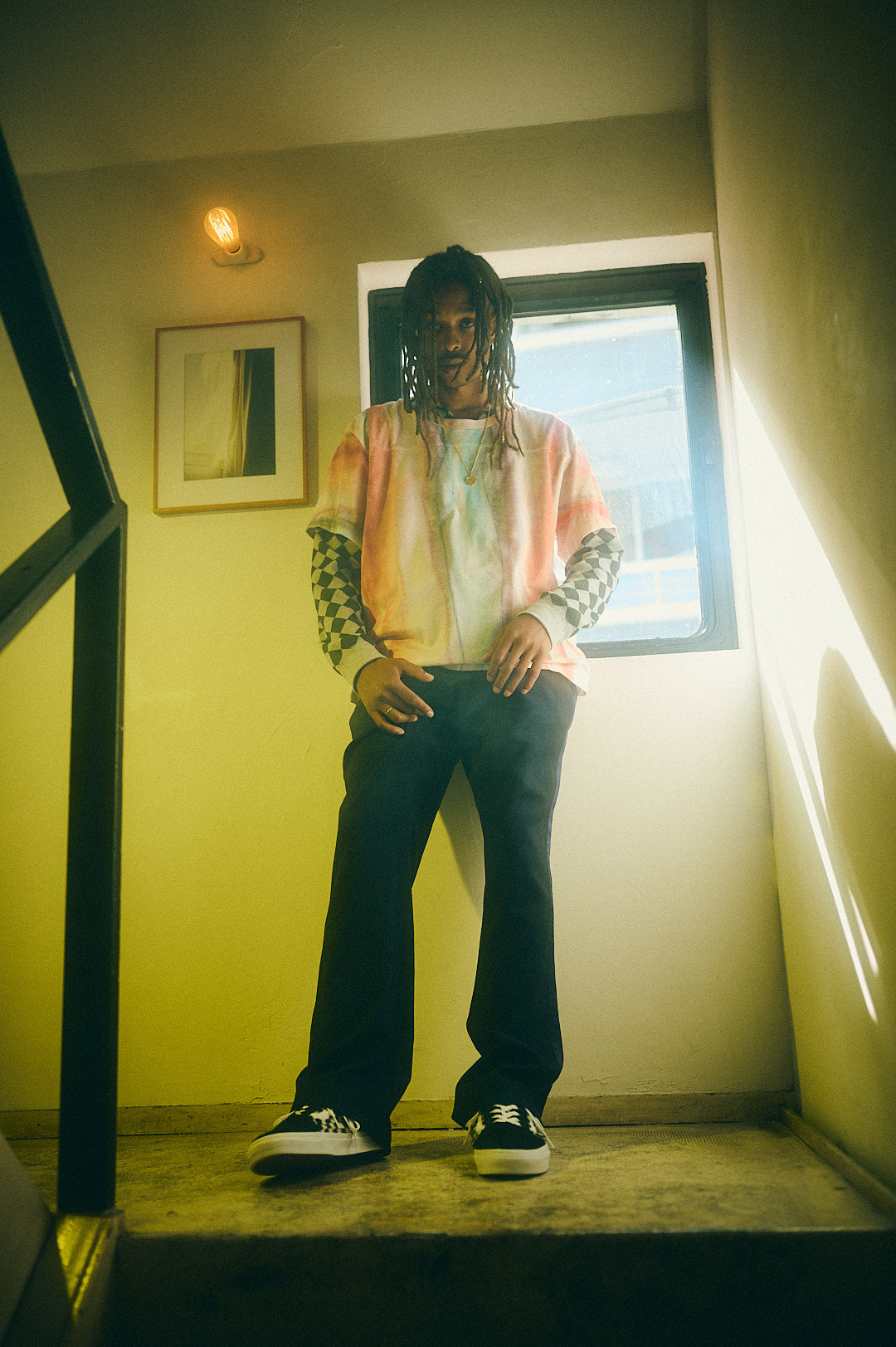 SMOKING PAJAMAS PANTS #BLACK [TI4008]