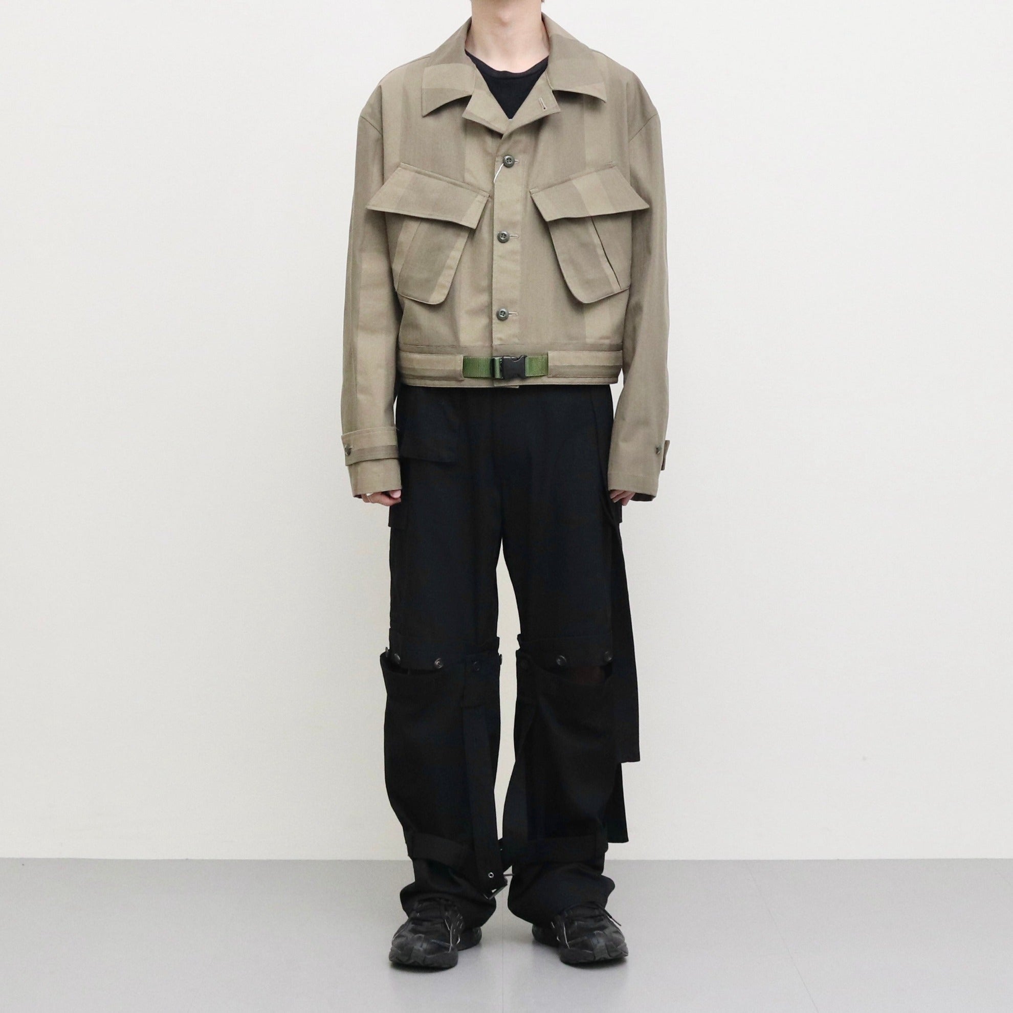 MILITARY BLOUSON #GREEN [LB231-BL01]