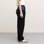HERBIE WIDE JEANS #BLACK [SHSS23017]