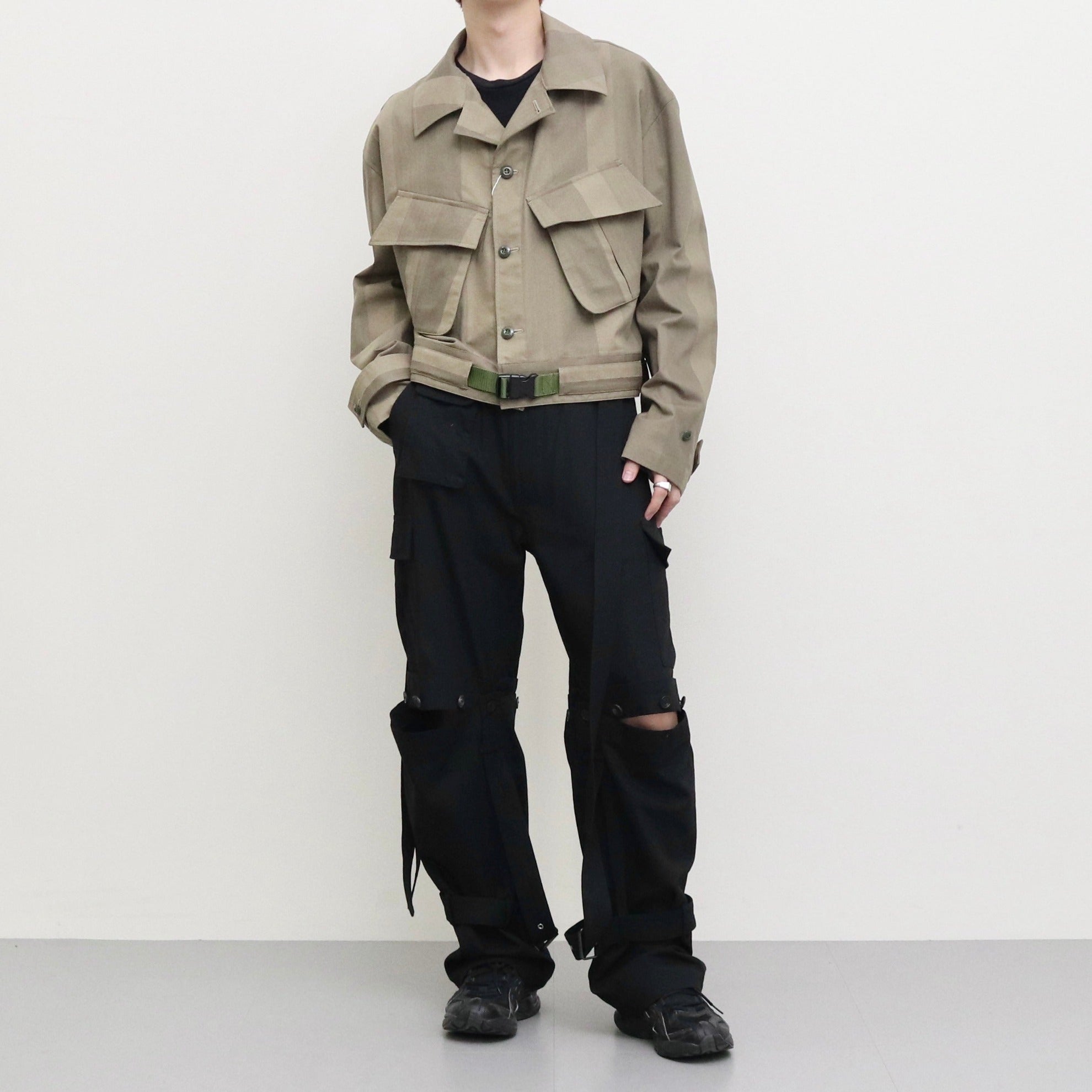 MILITARY BLOUSON #GREEN [LB231-BL01]