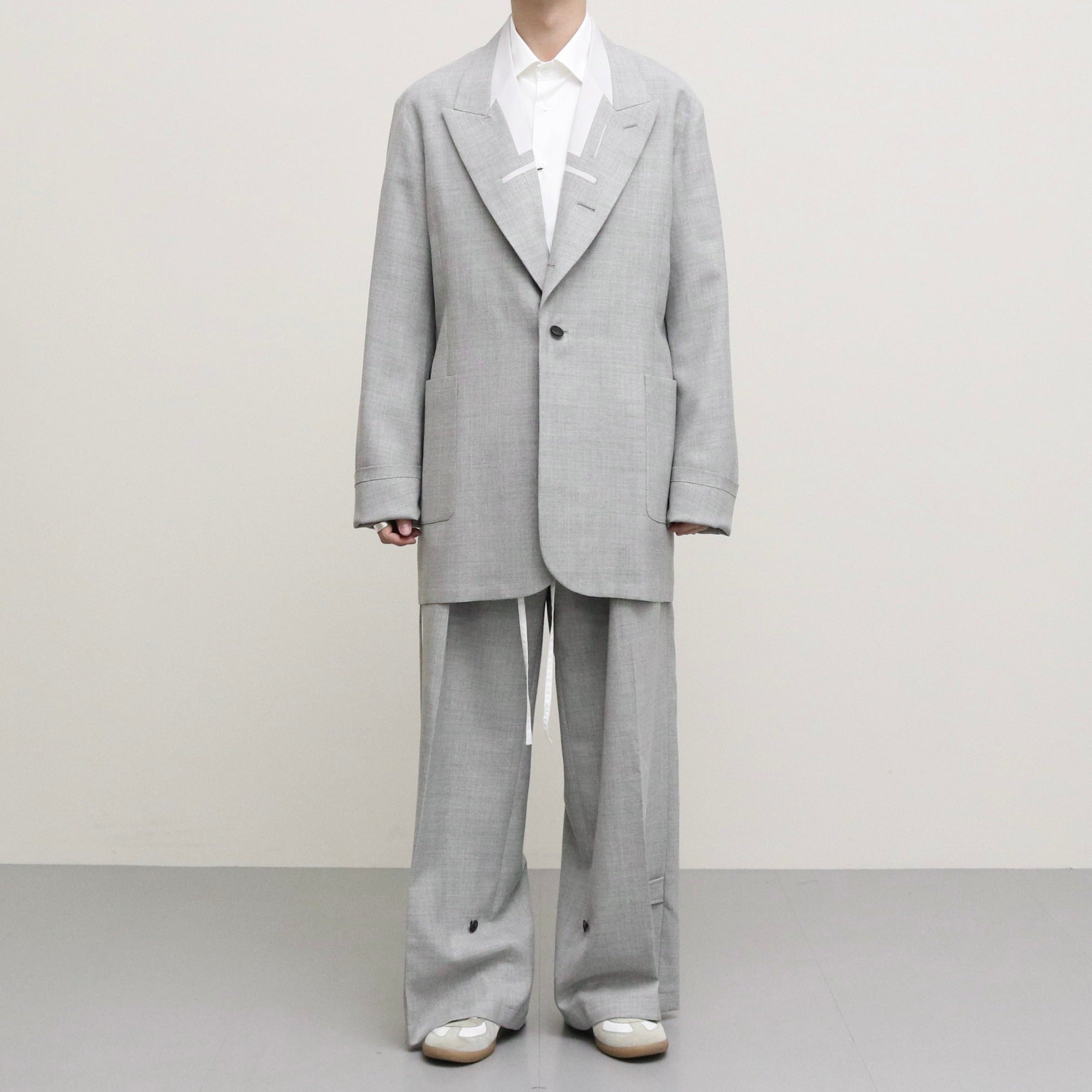 INSIDE LAPEL JACKET #LIGHT GRAY [S23SS08JKT-W]