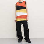 HIROMI TOP #ORANGE-MUSTARD-BLACK-WHITE [SHSS23014]