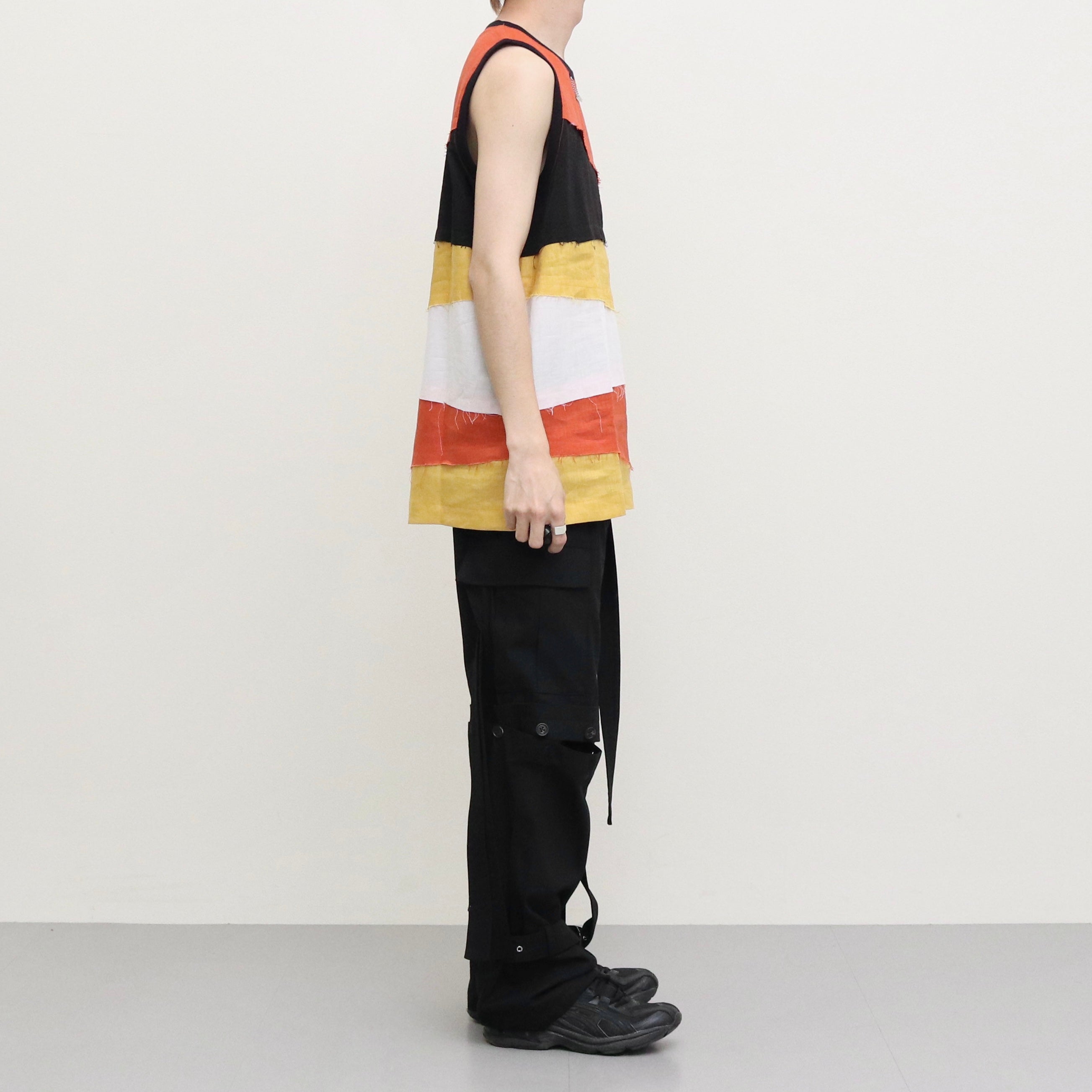 HIROMI TOP #ORANGE-MUSTARD-BLACK-WHITE [SHSS23014]
