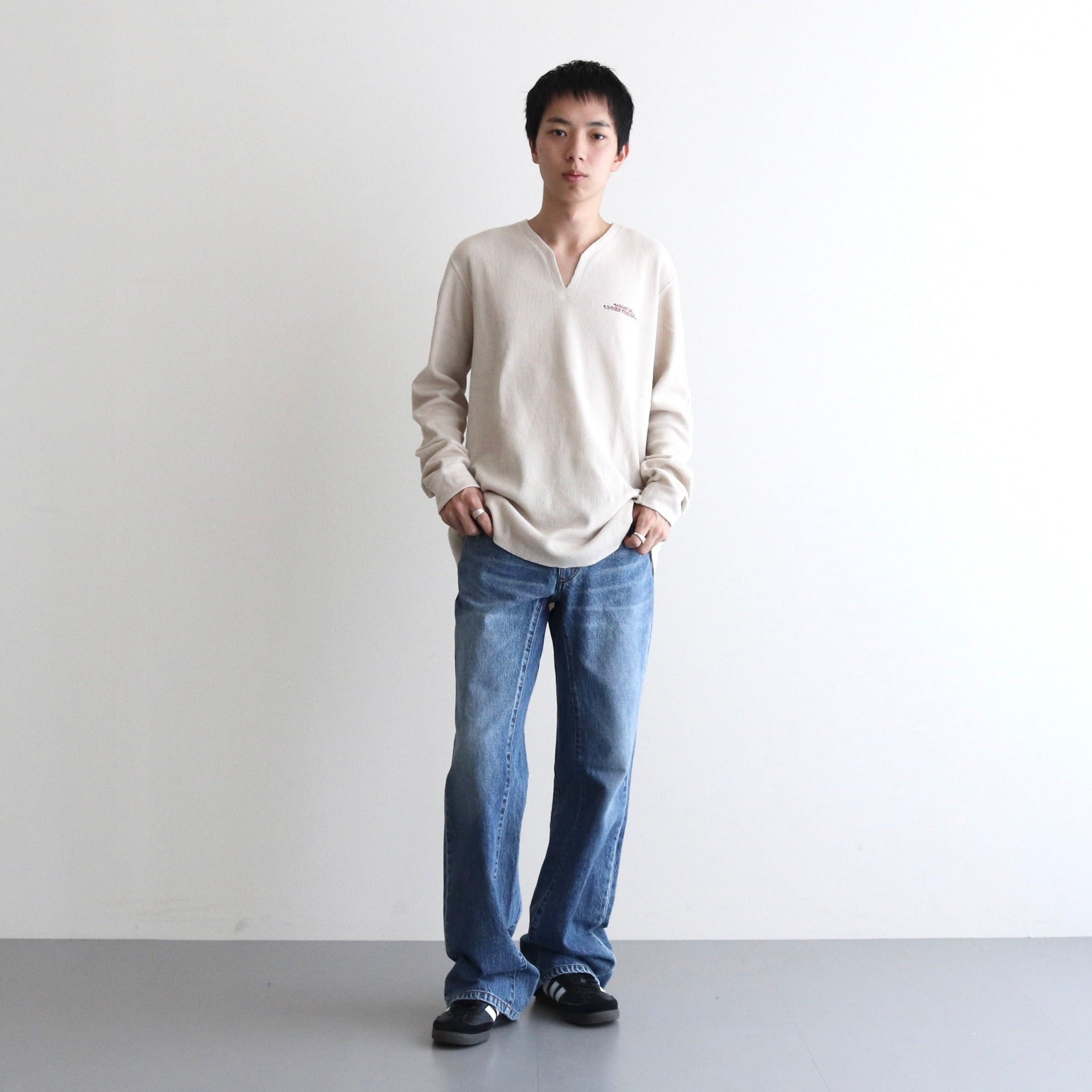 WIUTL THERMAL #OFF WHITE×RED [TI055019]