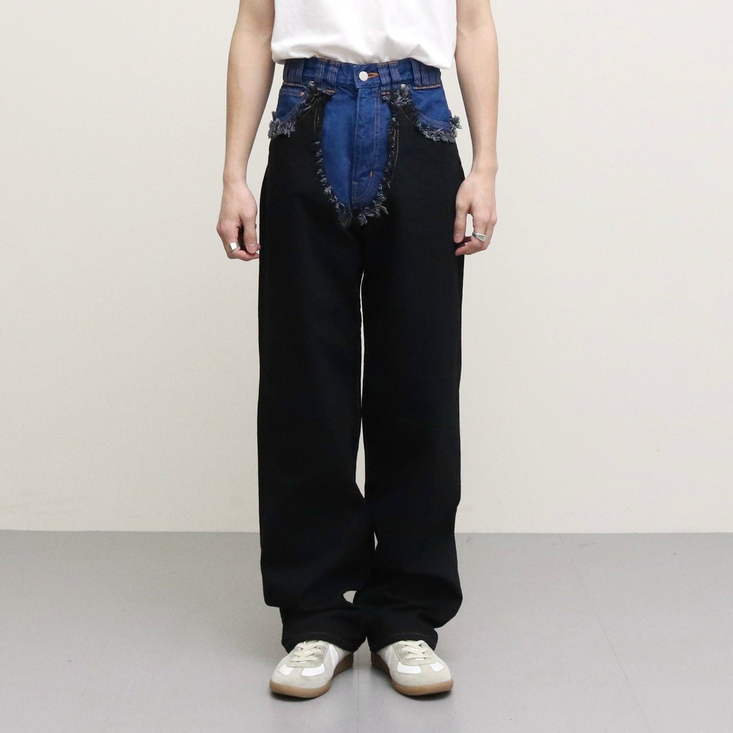 HERBIE WIDE JEANS #BLACK [SHSS23017]