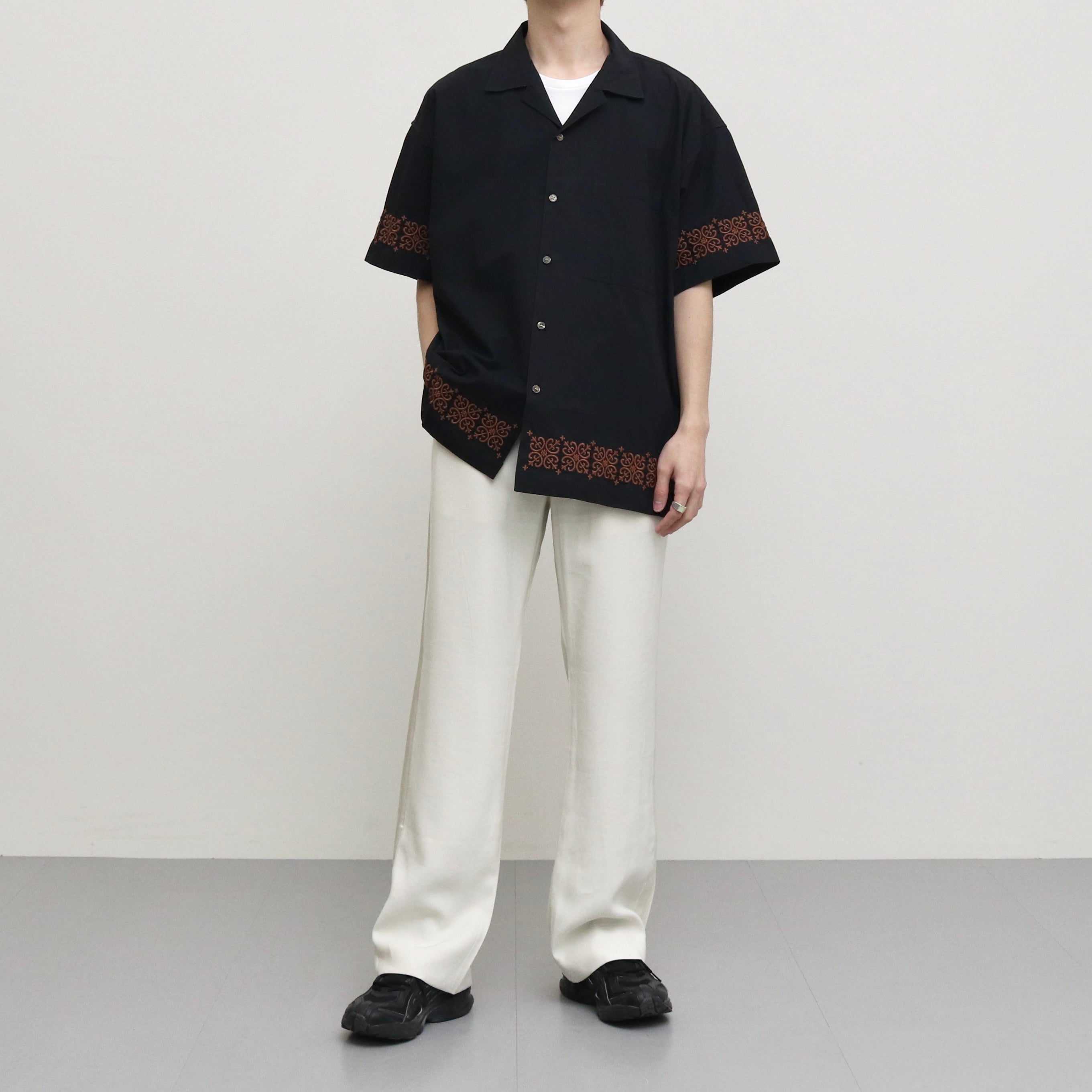 SMOKING PAJAMAS PANTS #OFF WHITE [TI4008]