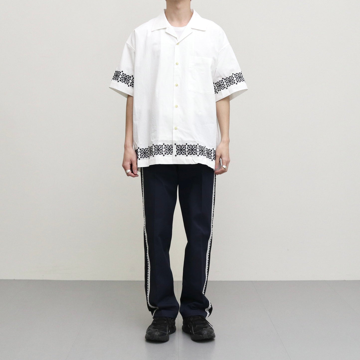 SIDE LINE CHINO PANTS #NAVY [AL23S-PT02]