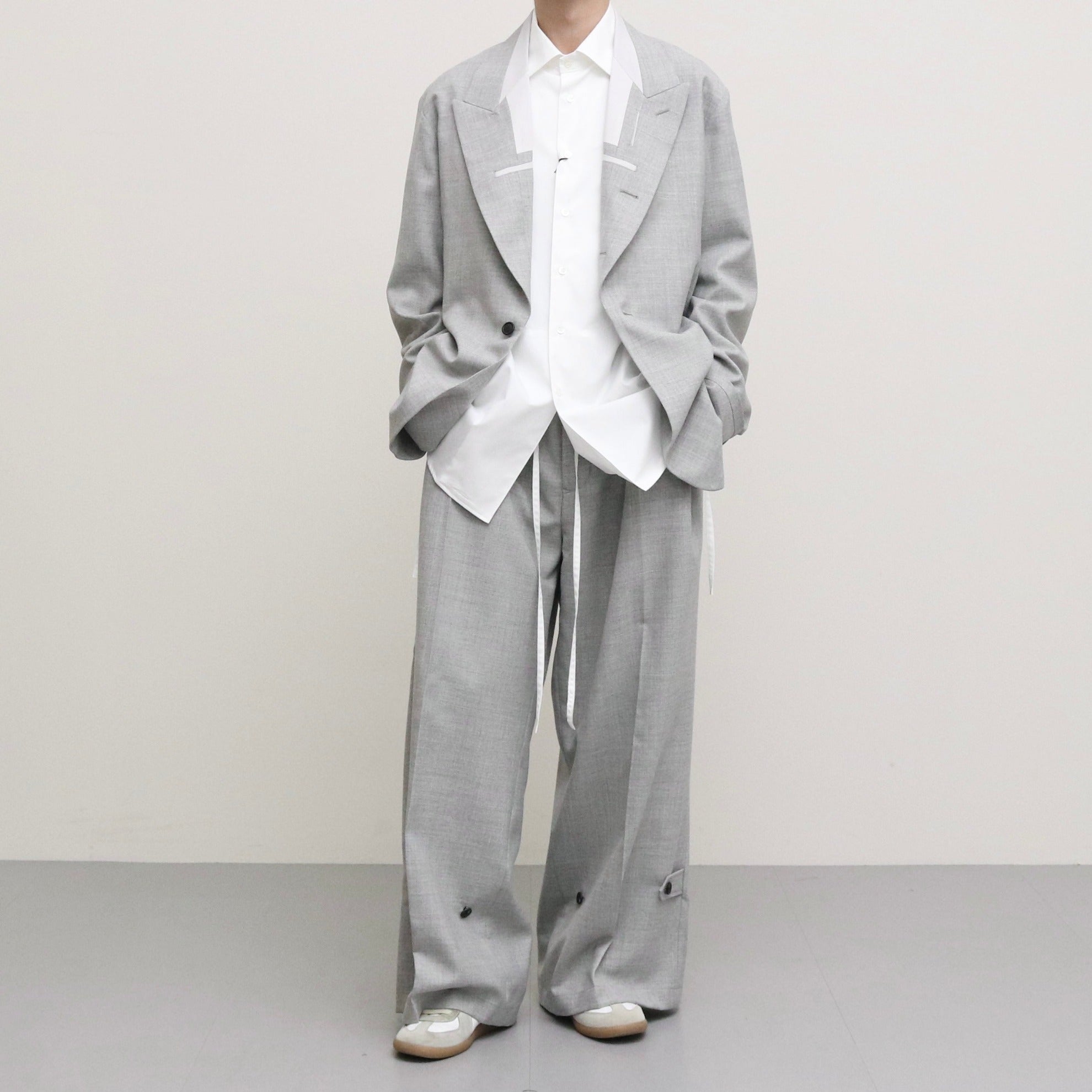 INSIDE LAPEL JACKET #LIGHT GRAY [S23SS08JKT-W]