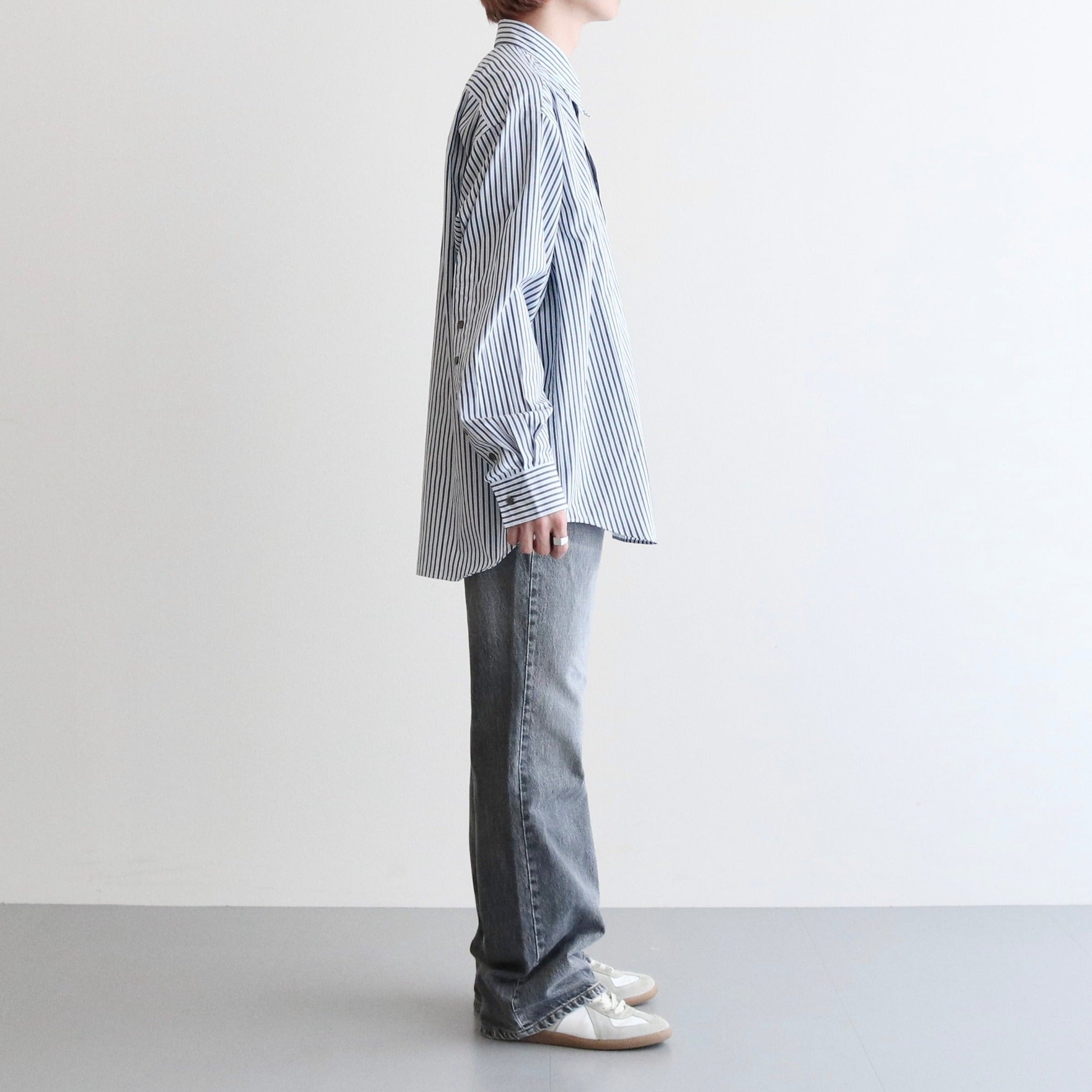 STRIPE OPEN SH #NAVY [LB231-SH08]