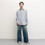 STRIPE OPEN SH #NAVY [LB231-SH08]