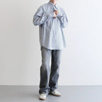 STRIPE OPEN SH #NAVY [LB231-SH08]