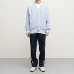 RIB CARDIGAN #SAX [AL23S-KN02]