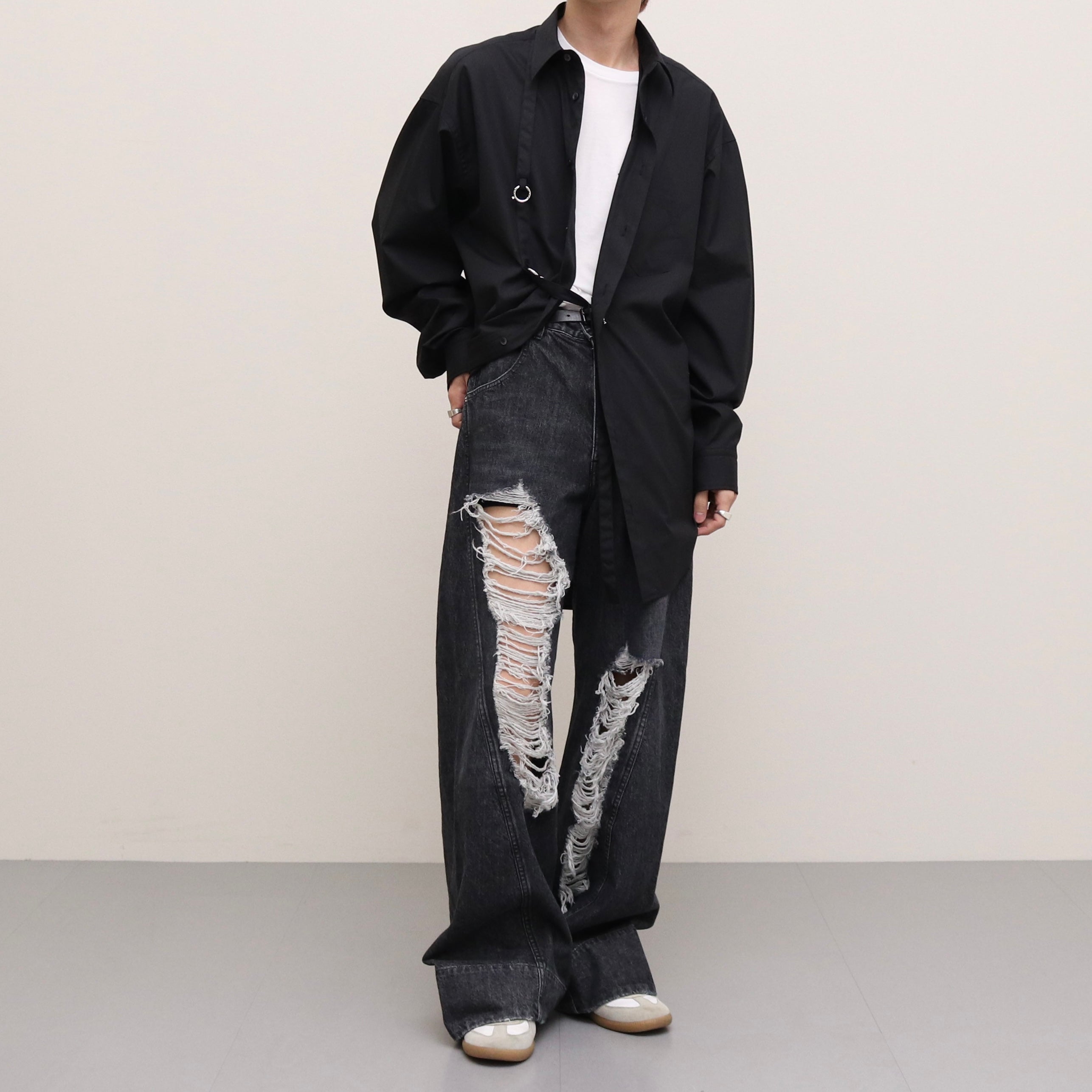 ENGAGED SHIRTS #BLACK [231-01-0104]