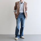 STRIPE OPEN SH #WHITE [LB231-SH08]