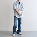 STRIPE OPEN SH #WHITE [LB231-SH08]