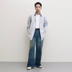 STRIPE OPEN SH #WHITE [LB231-SH08]