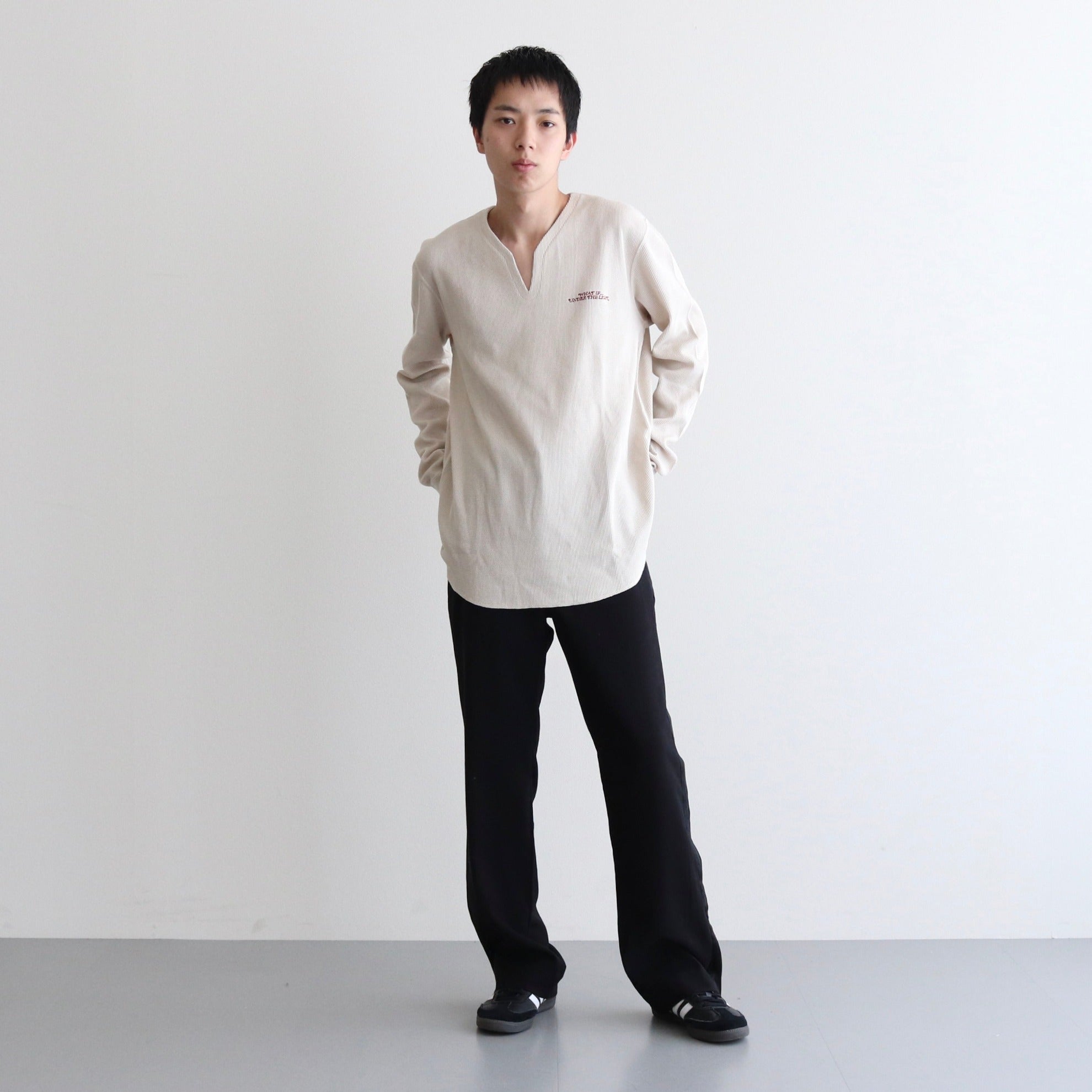 WIUTL THERMAL #OFF WHITE×RED [TI055019]