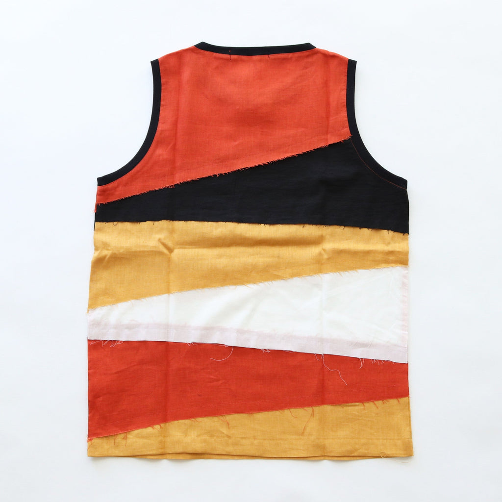 HIROMI TOP #ORANGE-MUSTARD-BLACK-WHITE [SHSS23014]