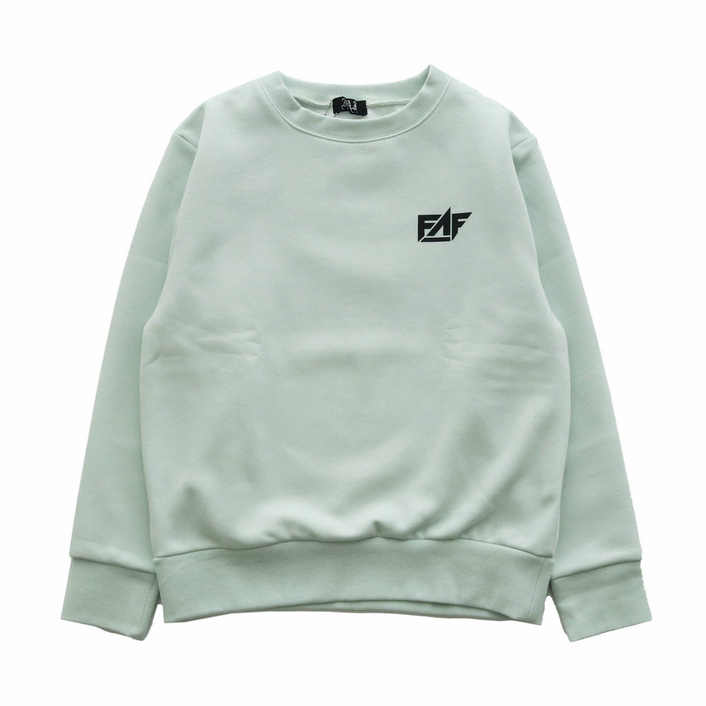 KEEF LOGO CREWNECK SWEAT #LIGHT GREEN [FAFSS23-0037]