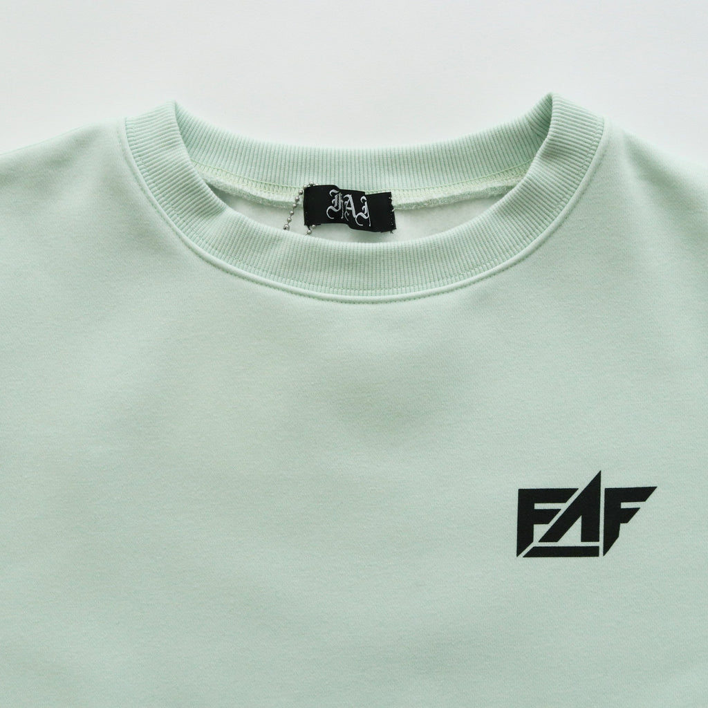 KEEF LOGO CREWNECK SWEAT #LIGHT GREEN [FAFSS23-0037]
