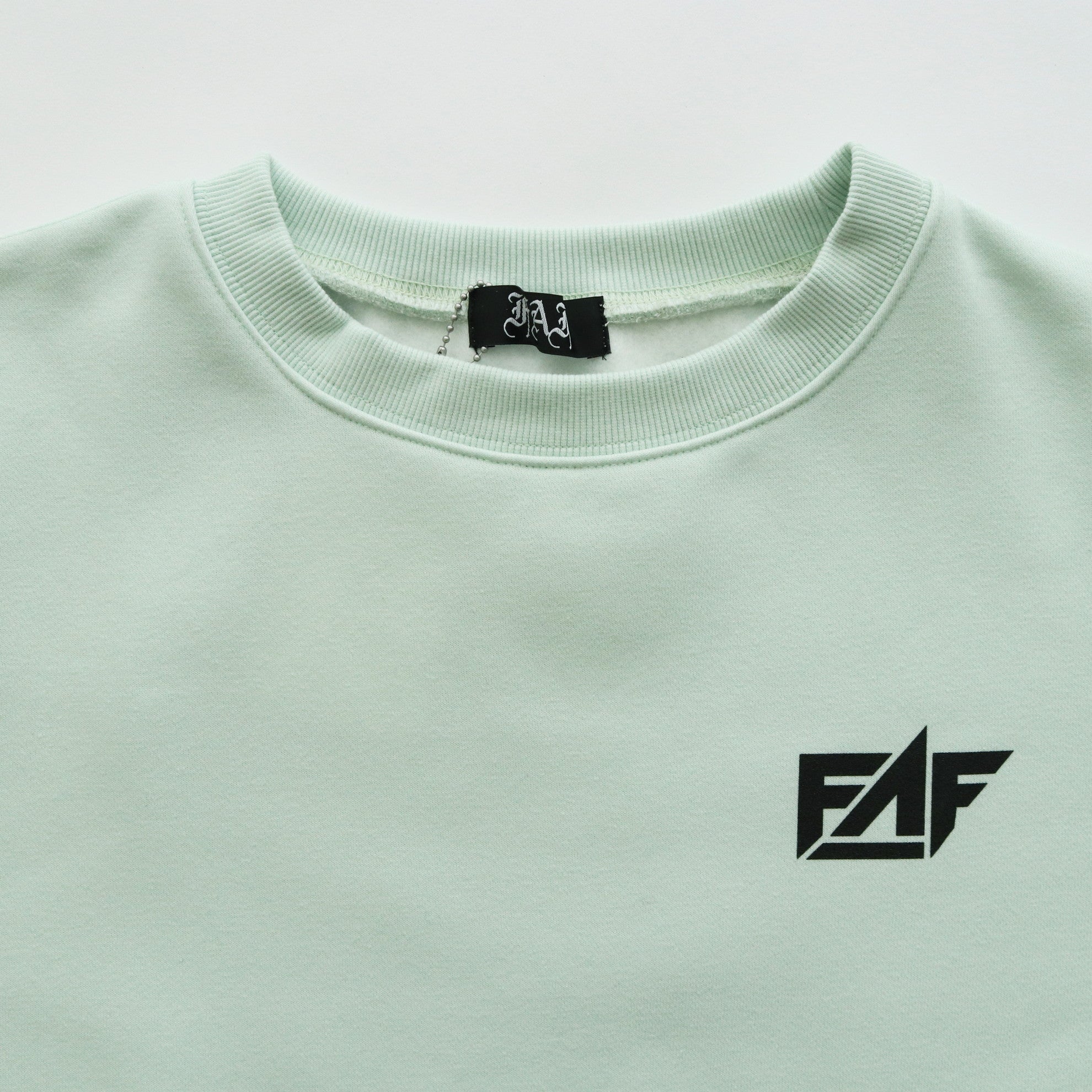 KEEF LOGO CREWNECK SWEAT #LIGHT GREEN [FAFSS23-0037]
