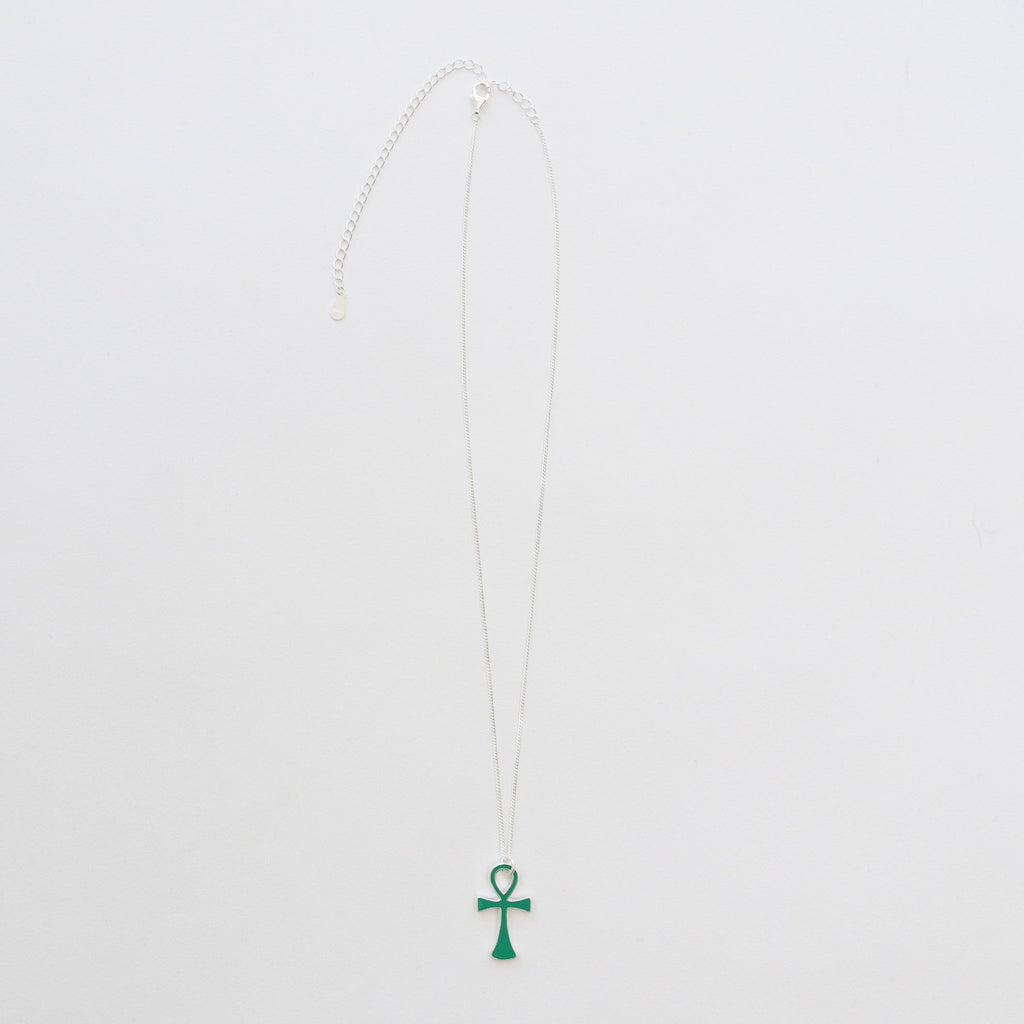 ANKH NECKLACE #GREEN [13428029]