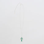 ANKH NECKLACE #GREEN [13428029]