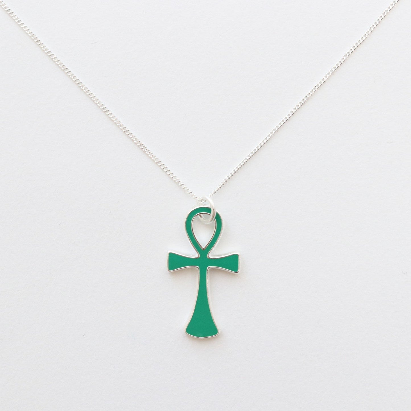 ANKH NECKLACE #GREEN [13428029]