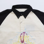 RAGLAN SLEEVE SHIRTS #WHITE [232-01-0101]