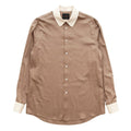HIGH COLLAR SHIRT #CAMEL×OFF WHITE [TI035015]