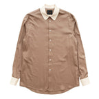 HIGH COLLAR SHIRT #CAMEL×OFF WHITE [TI035015]