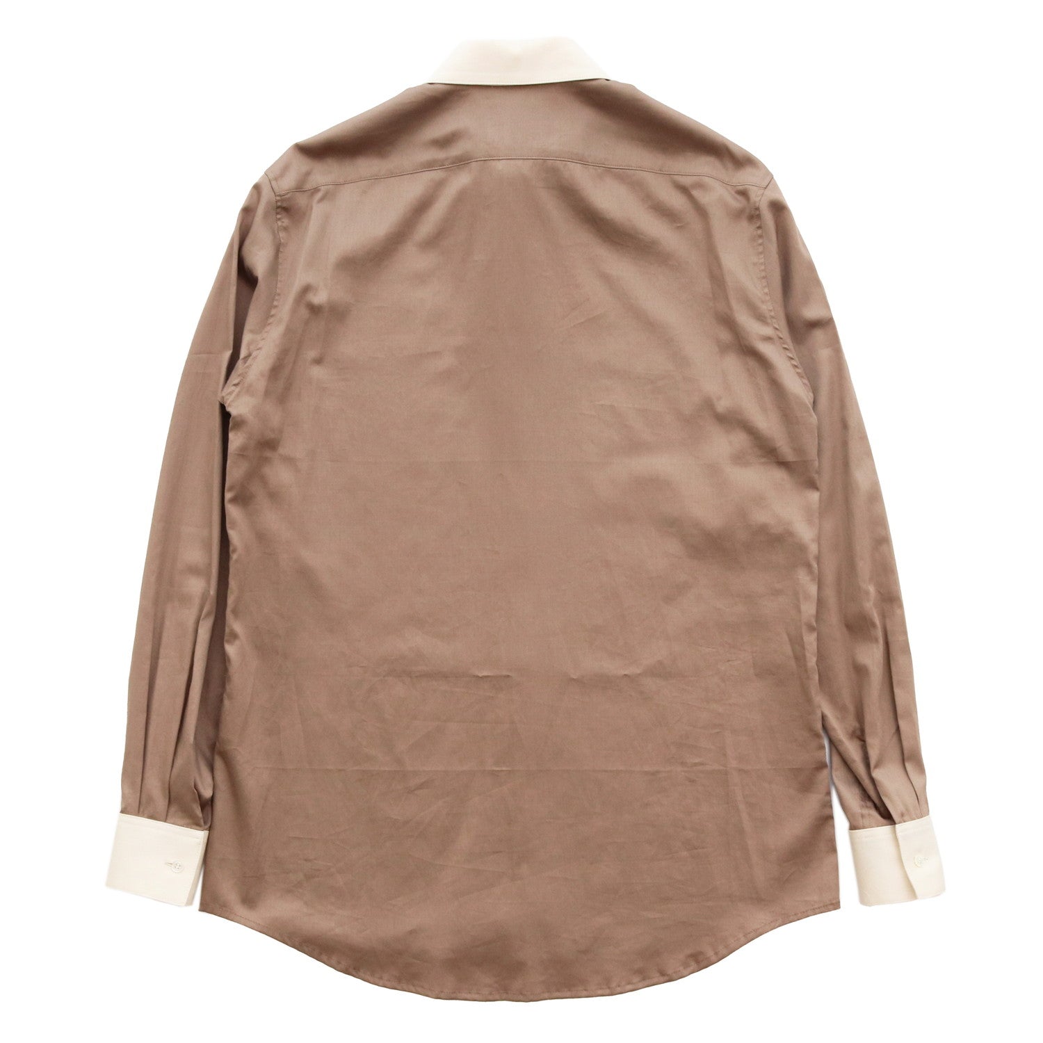HIGH COLLAR SHIRT #CAMEL×OFF WHITE [TI035015]