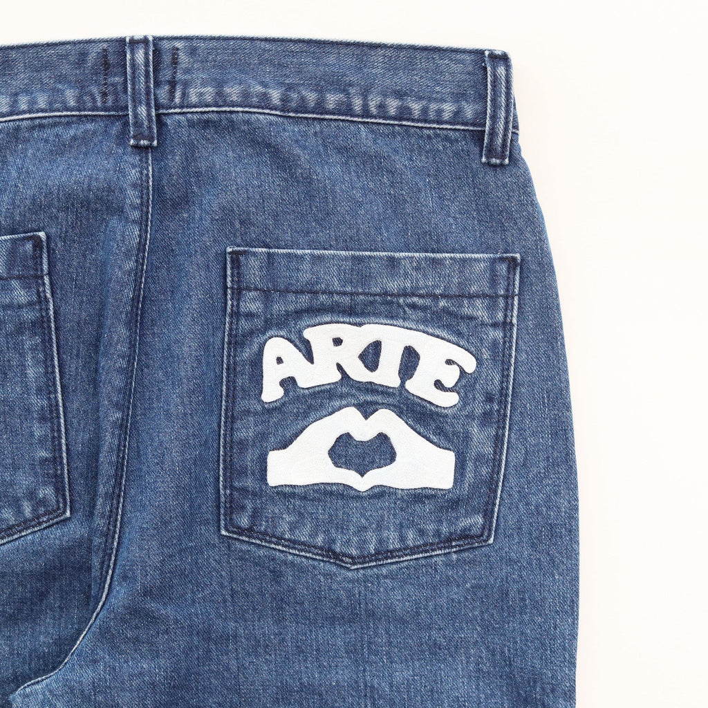 Paul Pocket Logo Denim Pants #Washed Blue [AW23-069P]