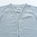 RIB CARDIGAN #SAX [AL23S-KN02]
