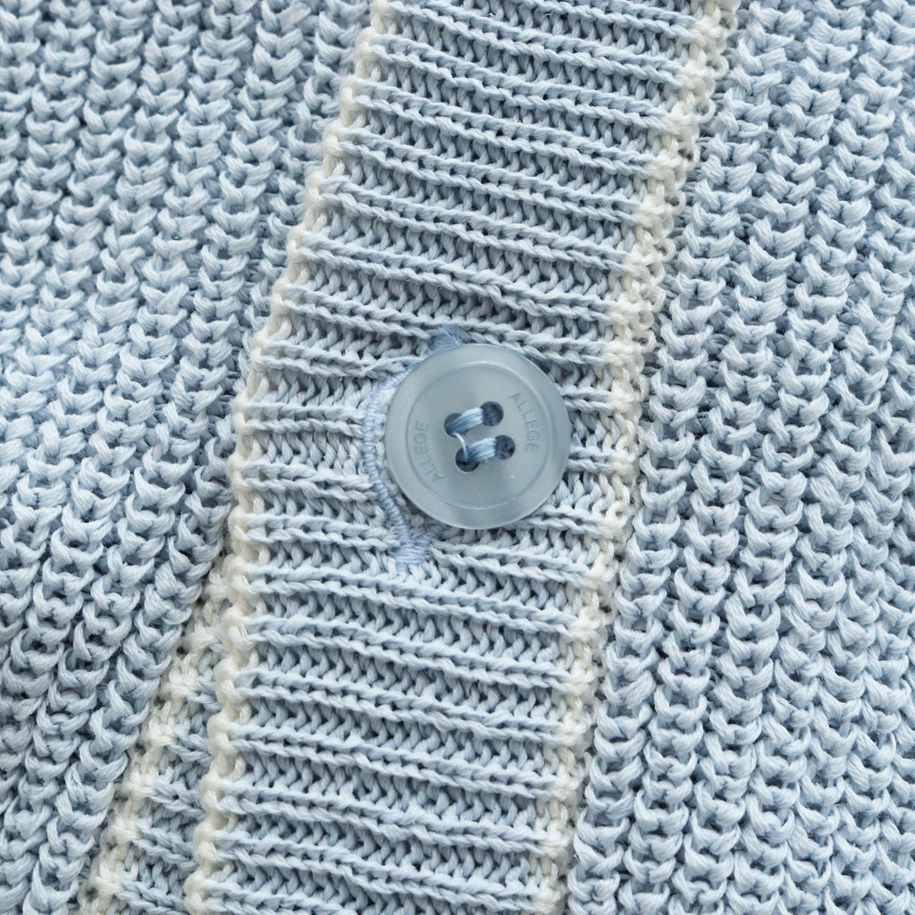 RIB CARDIGAN #SAX [AL23S-KN02]