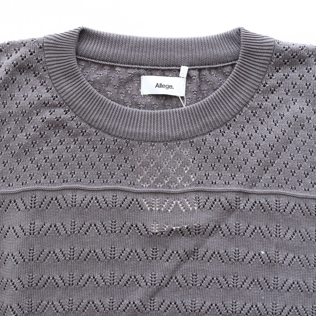 OPENWORK KNIT VEST #GRAY [AL23S-KN03]