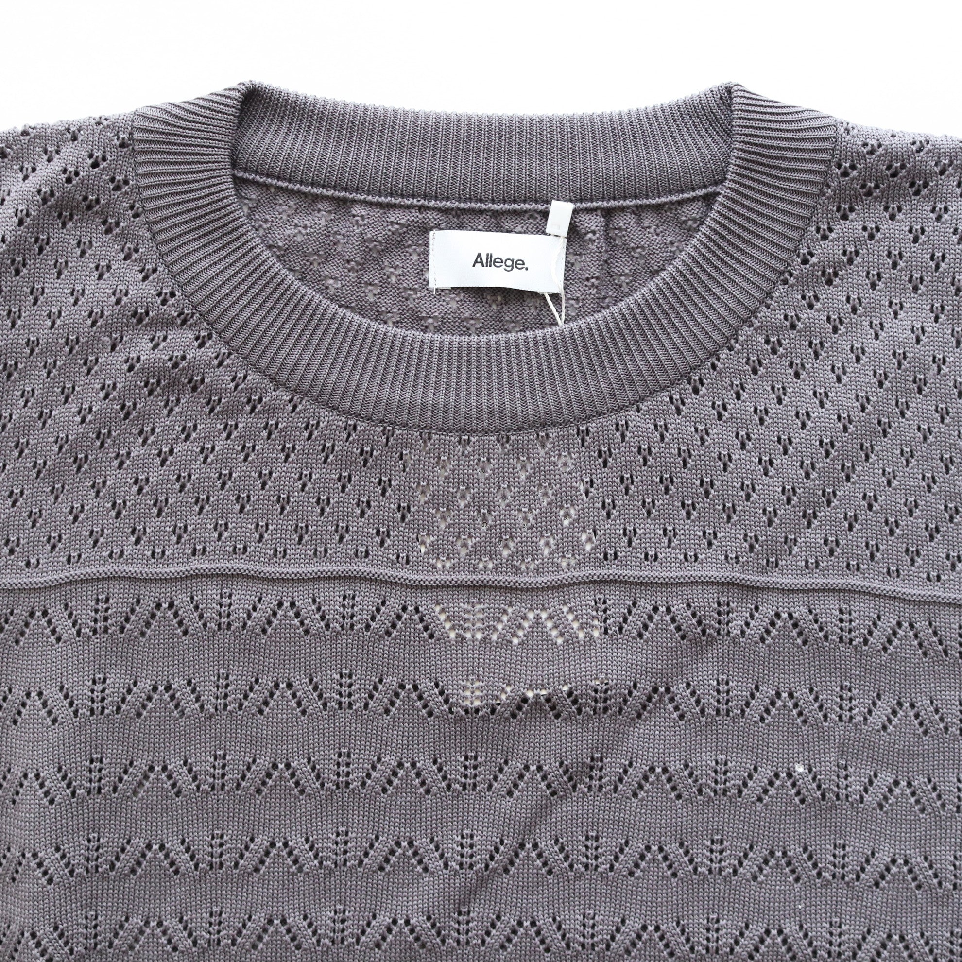OPENWORK KNIT VEST #GRAY [AL23S-KN03]