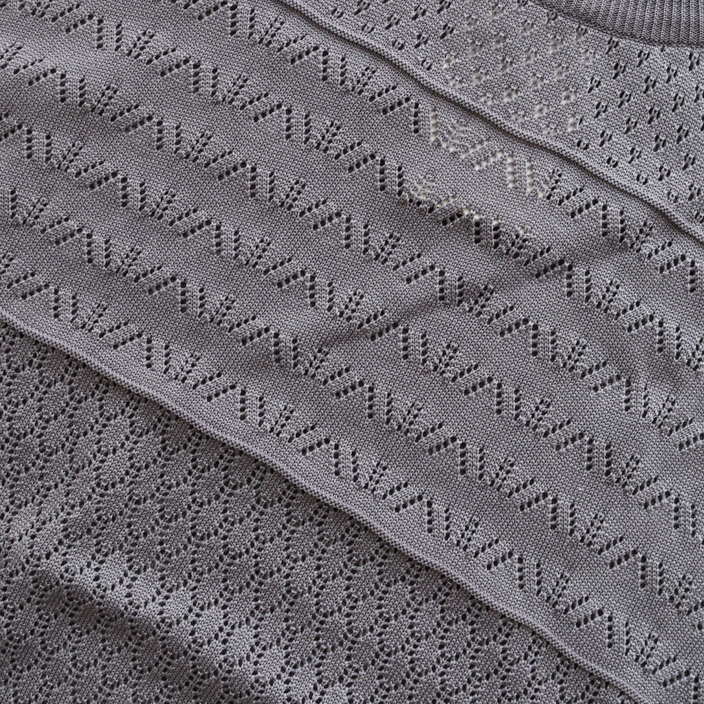 OPENWORK KNIT VEST #GRAY [AL23S-KN03]