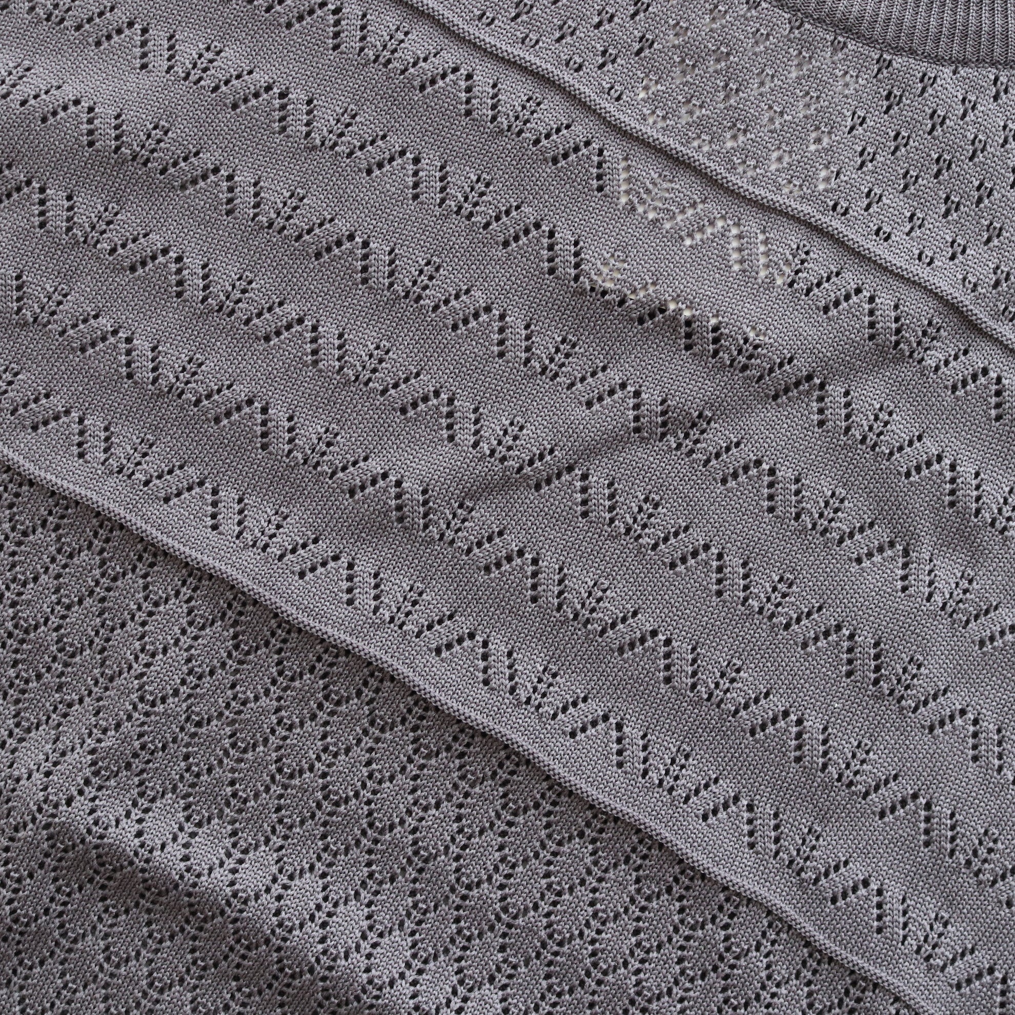 OPENWORK KNIT VEST #GRAY [AL23S-KN03]