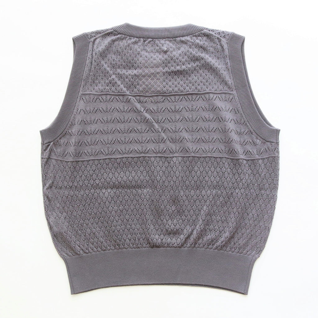 OPENWORK KNIT VEST #GRAY [AL23S-KN03]