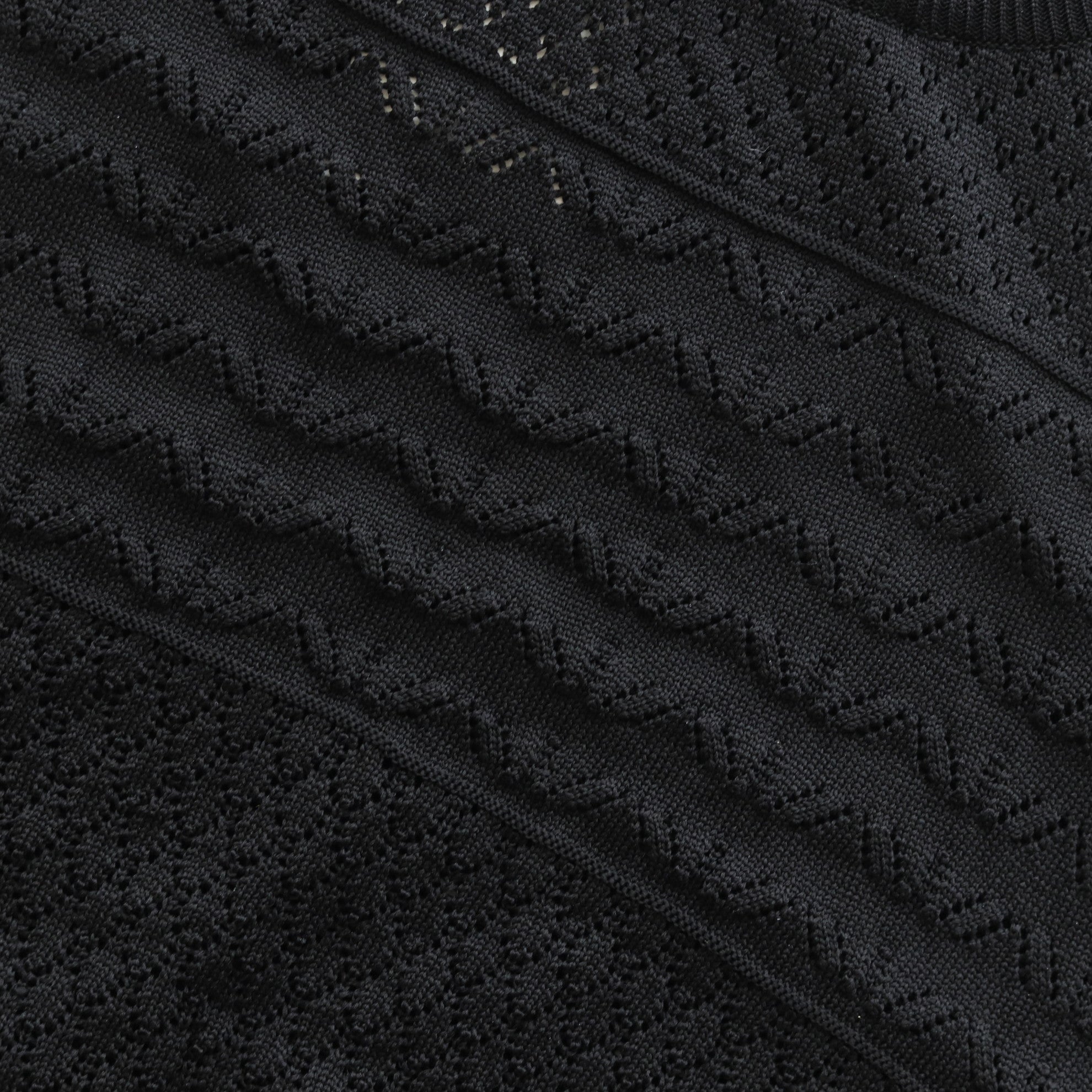 OPENWORK KNIT VEST #BLACK [AL23S-KN03]